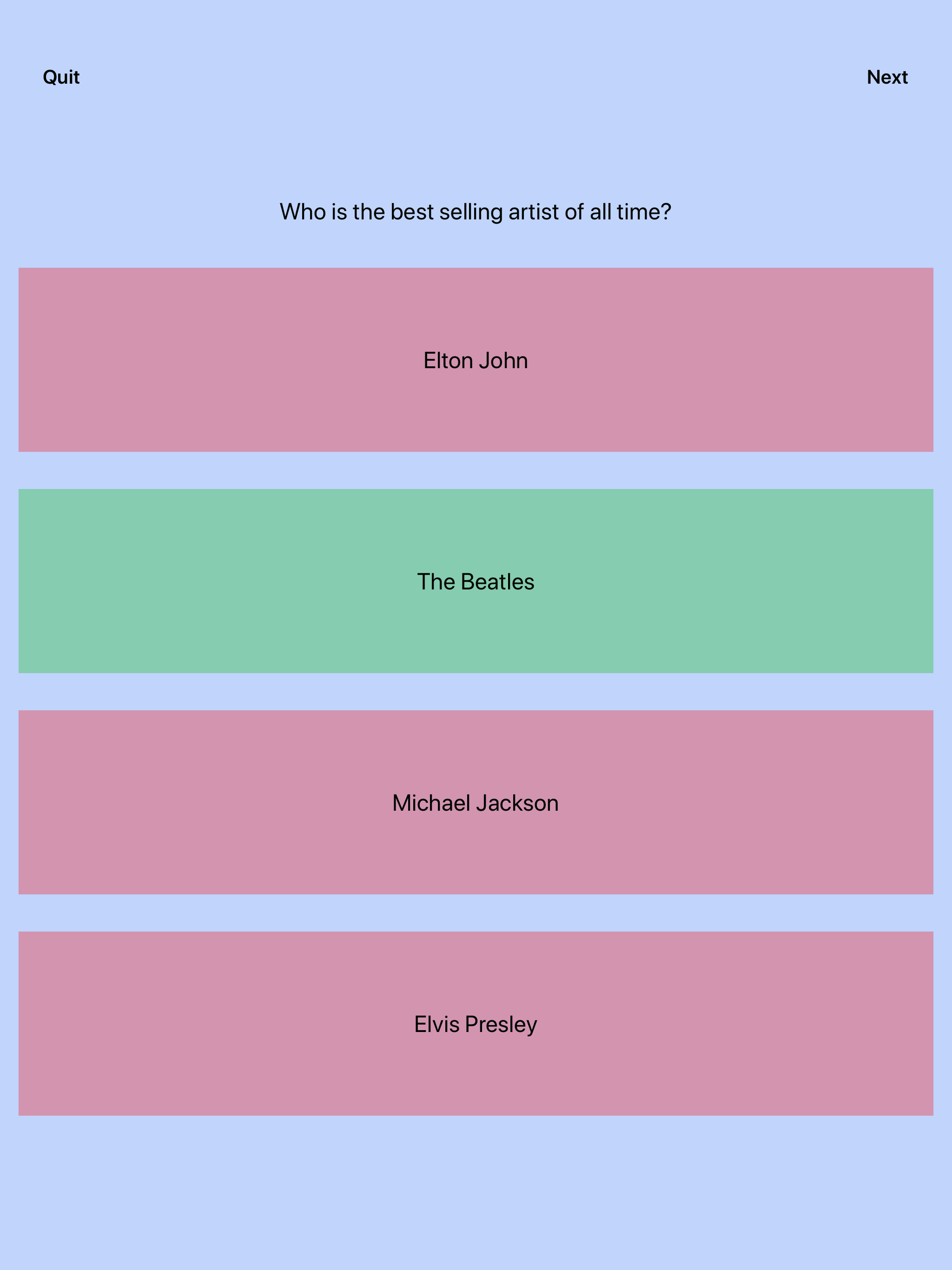 Trivia Game - The Real Quiz