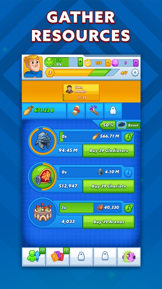 #3. AdVenture Ages: Idle Clicker (iOS) 来自: Hyper Hippo Publishing Ltd.