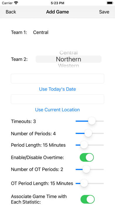 Field Hockey Statistics Screenshot