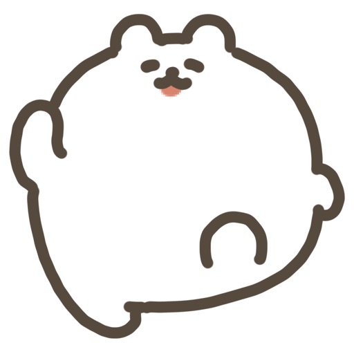 movin polar bear sticker icon