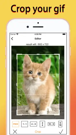 Game screenshot Quick GIF Editor - crop,resize apk