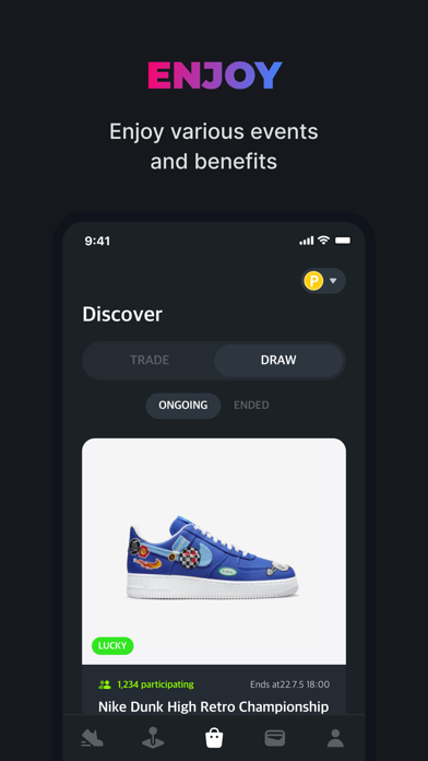 SNKRZ - A fitness rewards app Screenshot