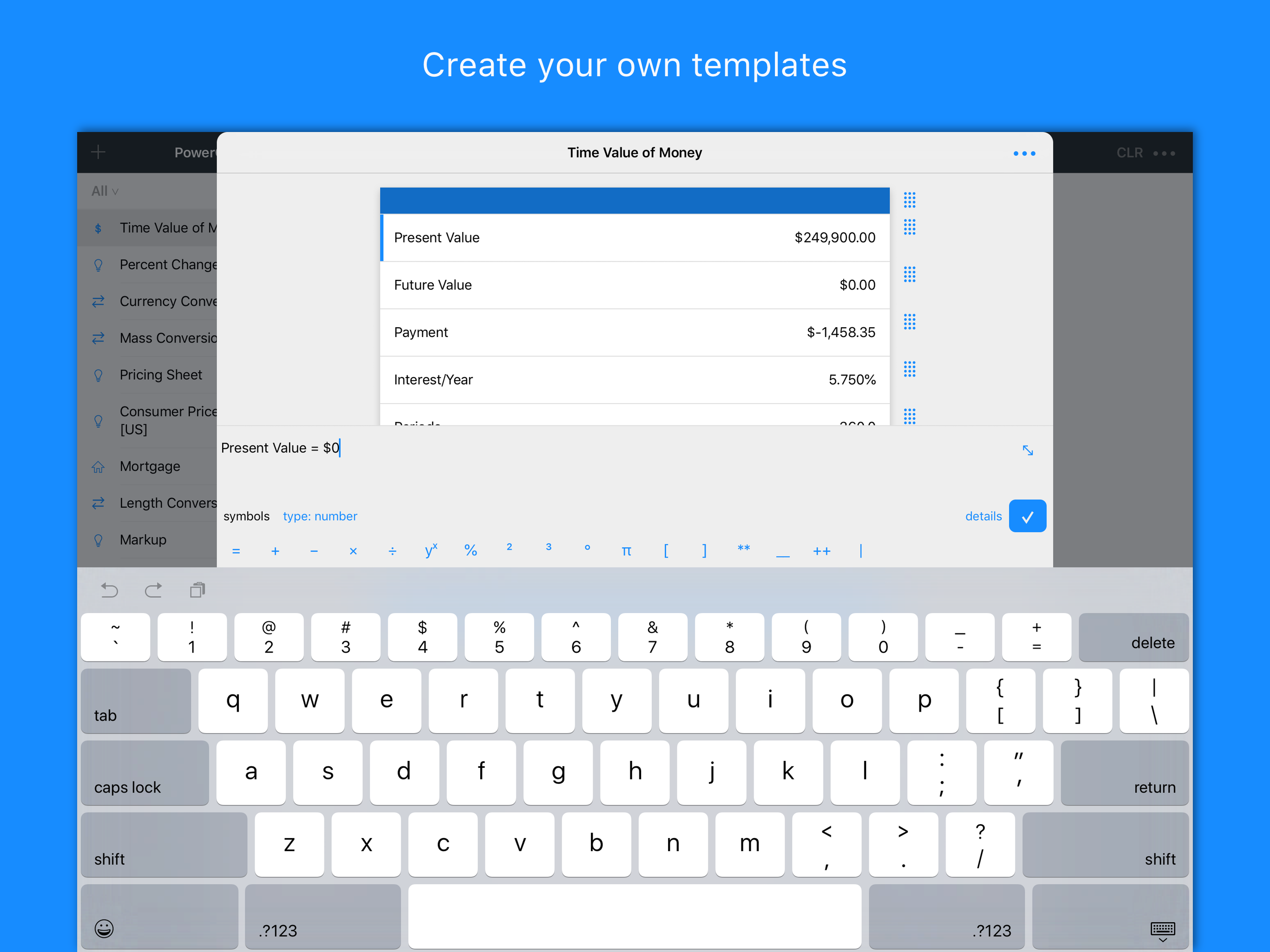 PowerOne calculator