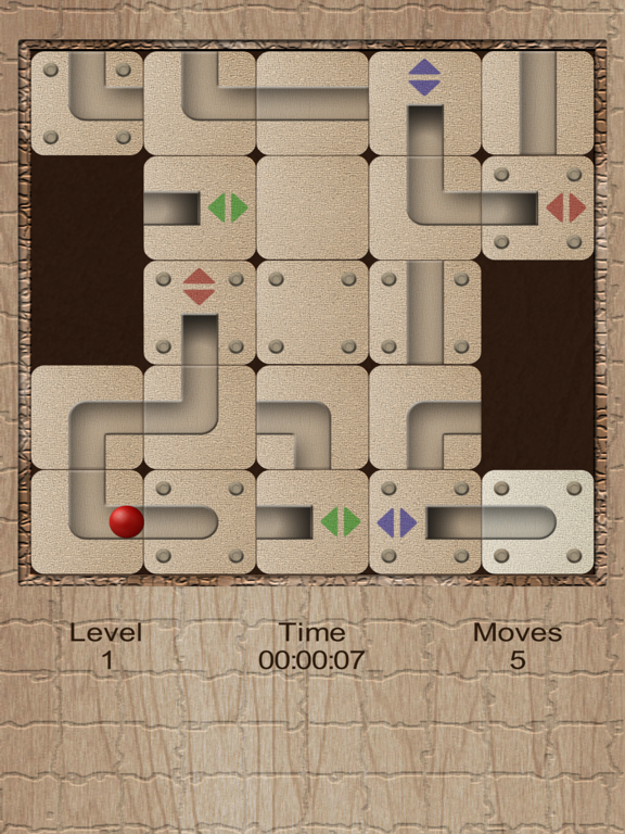 Roll the labyrinth tunnel ball iPad screenshot
