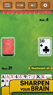 gin rummy card game classic iphone screenshot 3