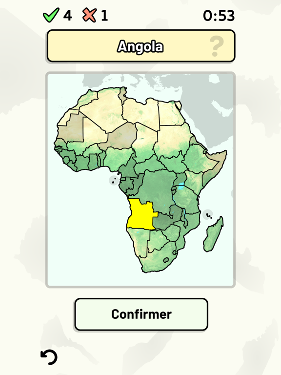 Screenshot #4 pour Pays d'Afrique - Quiz