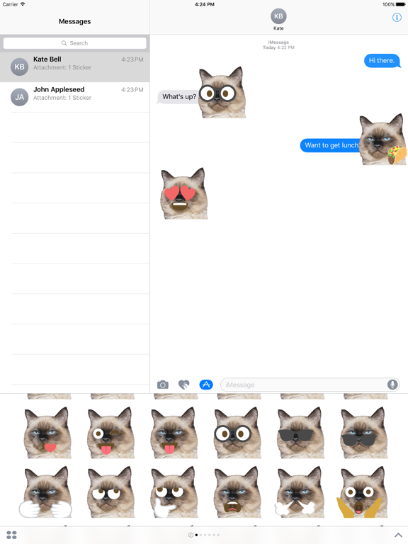 Screenshot #4 pour Cat Emoji Sticker Pack