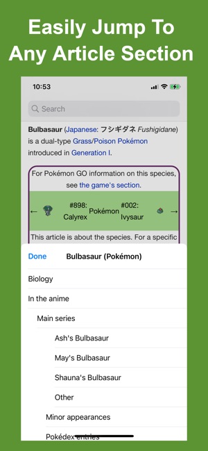 Bulbapedia - Wiki for Pokémon on the App Store