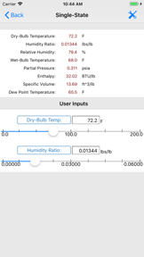 HVAC Psychrometric LT screenshot