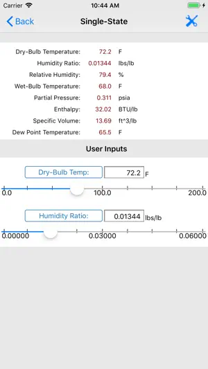 HVAC Psychrometric LT screenshot 1