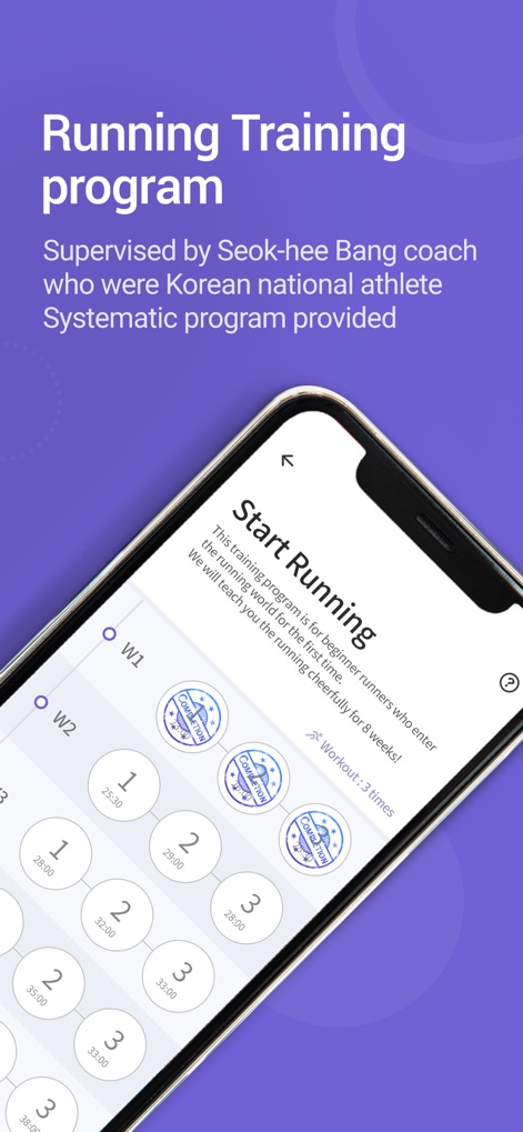 RunDay: Run,Walk,Stairs,Hiking - Access systematic training programs, clearly organized by week and daily workout sessions, to build stamina effectively.