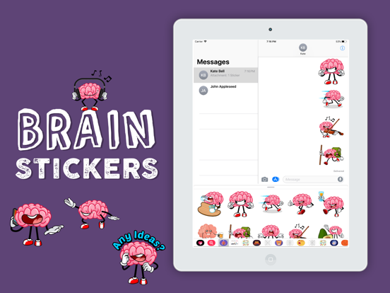 Screenshot #4 for Brain Emojis