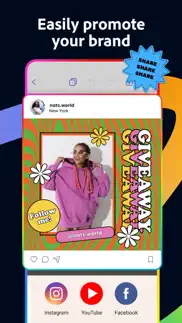adobe express: graphic design iphone screenshot 3