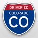 Colorado DMV CO Test Reviewer app icon - Education app for iPhone