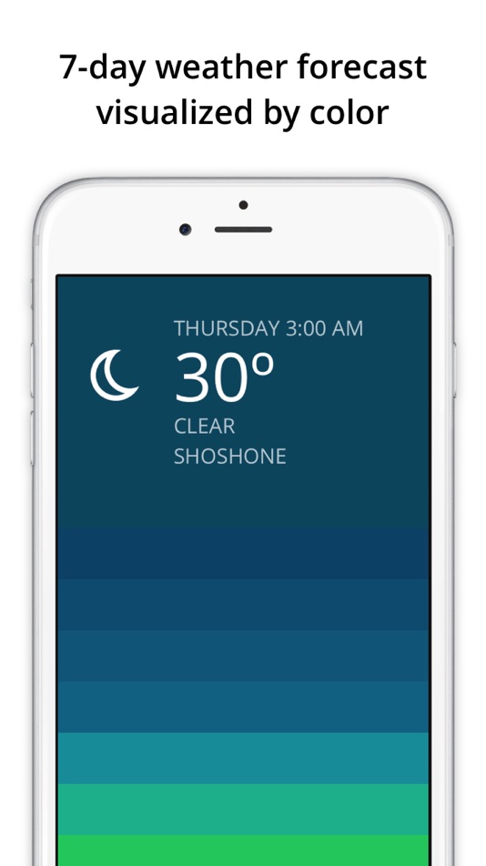 #1. Blue - weather forecast (iOS) By: Oak Studios, LLC