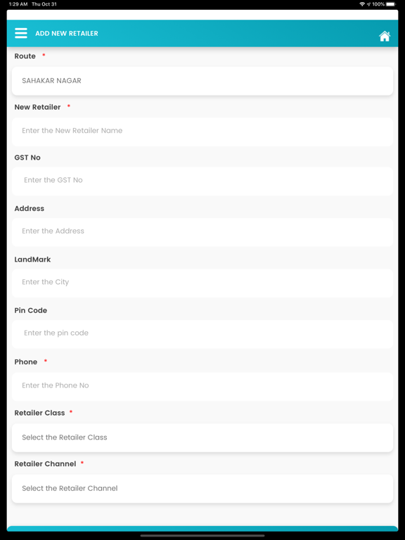 SAN SALES iPad screenshot