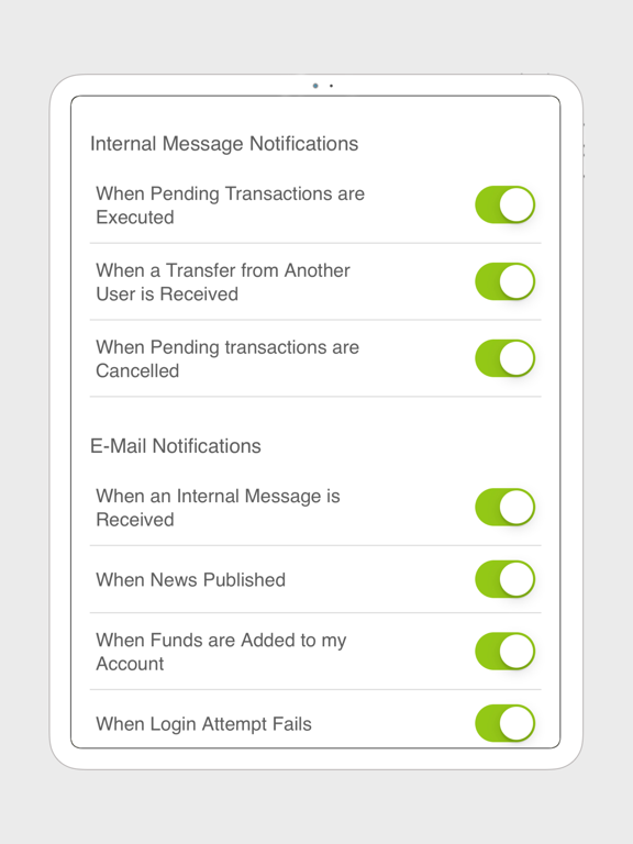 EBANQ iPad screenshot 8 - Finance app