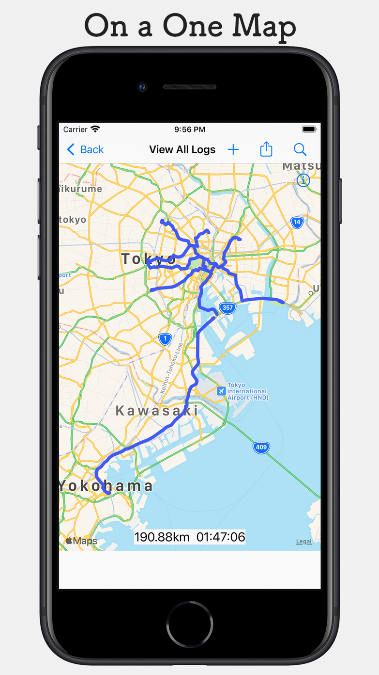 ルートヒストリー - GPSロガーアプリ App Store screenshot 1