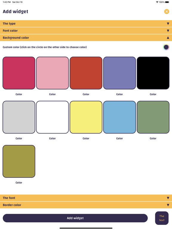 Widget Tools - Custom Widgets! iPad screenshot 6 - Productivity app