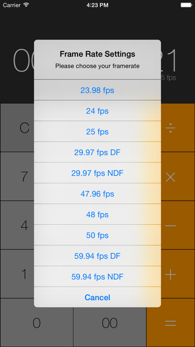 Simple Timecode Calculator Screenshot