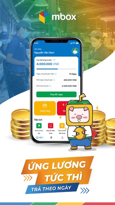 mBox - Ứng lương tức thì Screenshot