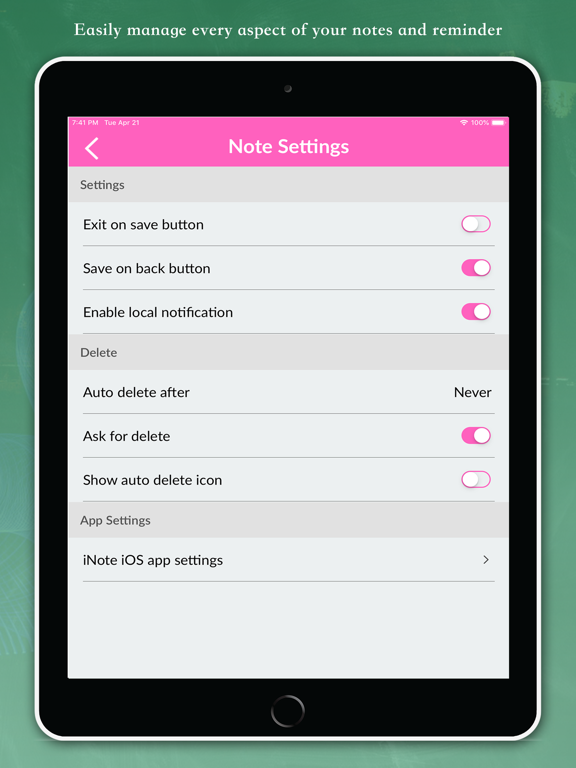iNote - Notepad++ iPad screenshot