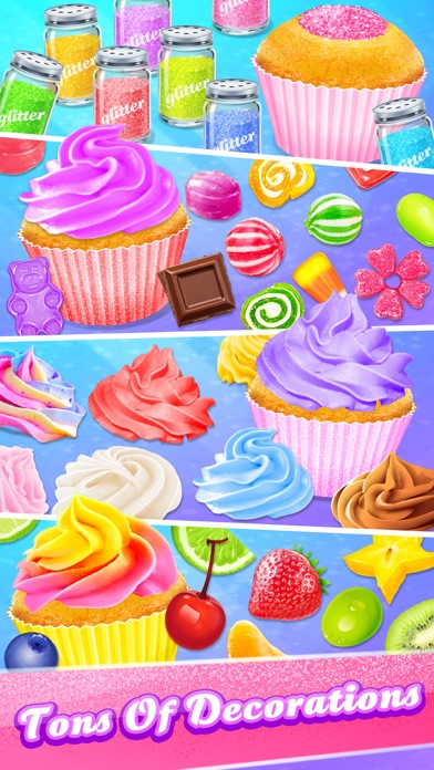 Glitter Cupcake Desserts Screenshot