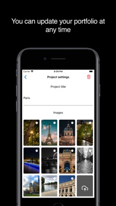 ShowcaseMe, minimalist folio screenshot 2