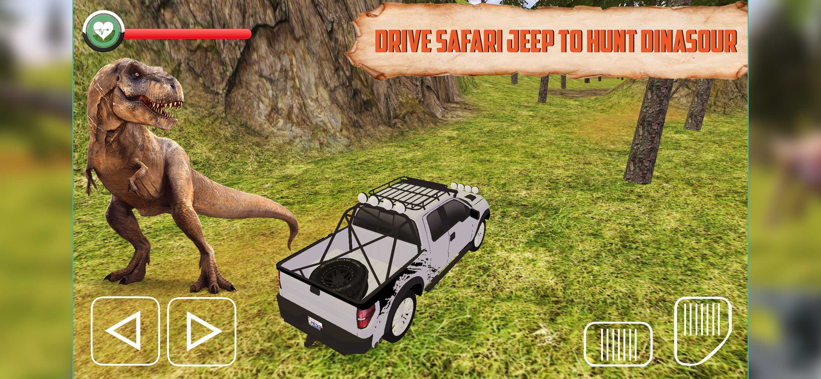 Jurassic Dinosaur Jungle Hunt