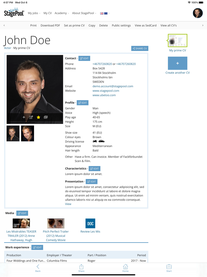 StagePool Auditions and Castings