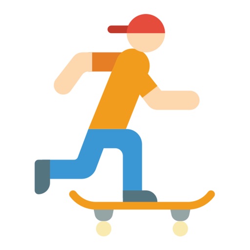 Skateboarder Stickers icon