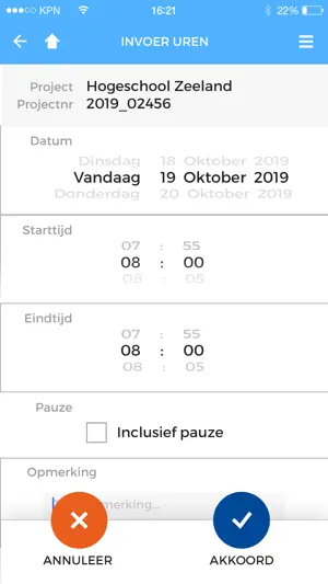Jansma & Dik registratie screenshot 3