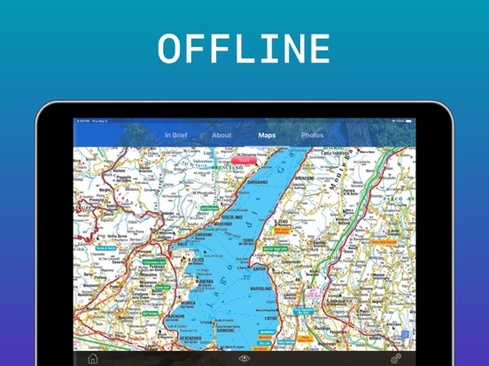 Lake Garda Travel Guide iPad screenshot 4 - Navigation app