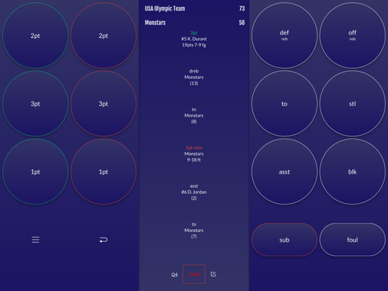 Screenshot #4 pour Easy Stats for Basketball