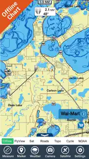 maine lakes charts hd - gps fishing maps navigator iphone resimleri 3