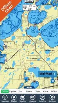 Maine Lakes - GPS fishing maps iphone bilder 2