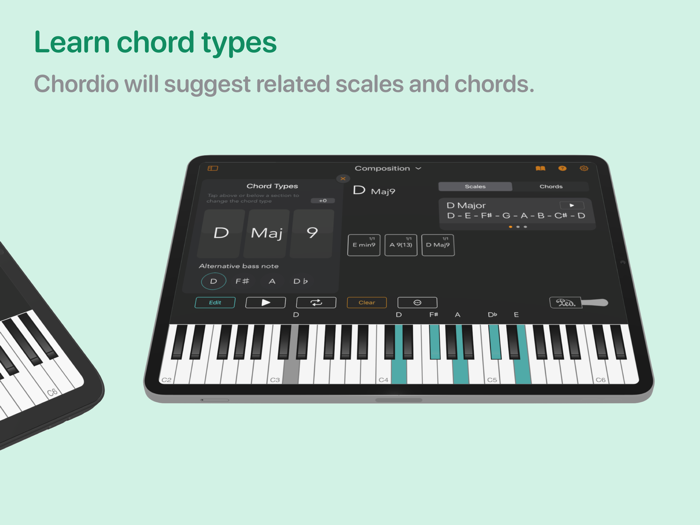Chordio compose and learn music