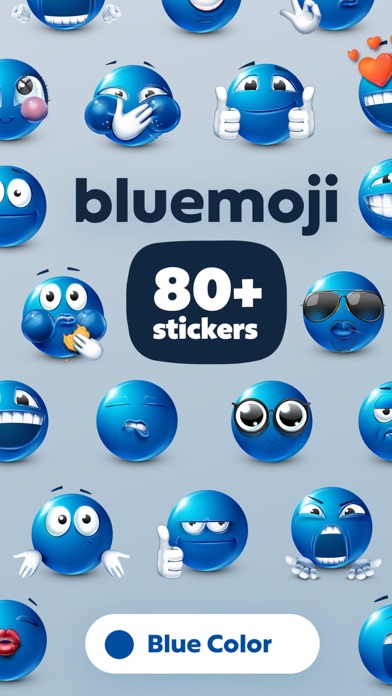 Blue Emoji Screenshot
