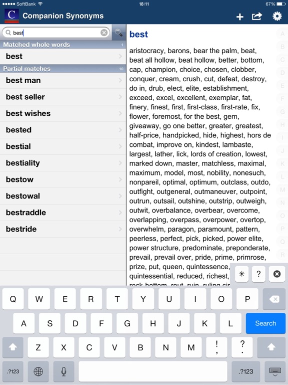 Screenshot #6 pour Companion Synonyms