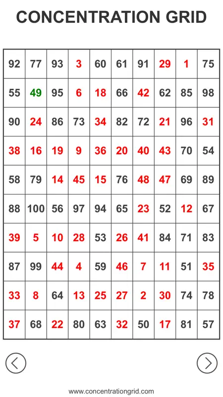 Concentration Grid screenshot 1 of 10