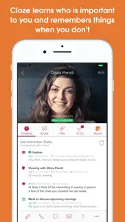 cloze relationship management iphone screenshot 1