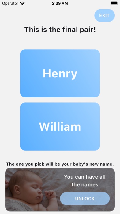 Baby Name - AI Celebrities Screenshot