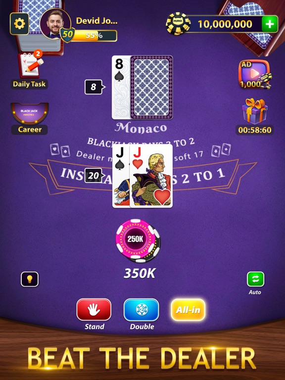Screenshot #6 pour BlackJack by Murka: 21 Classic