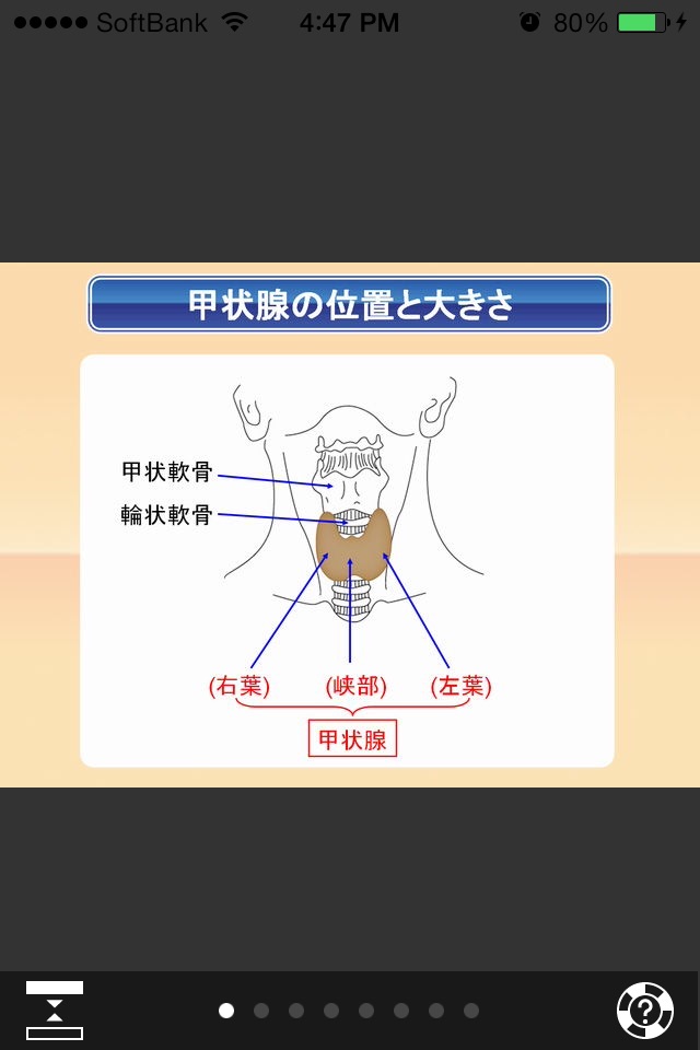 バーチャル臨床甲状腺カレッジ iPhone版 screenshot 3