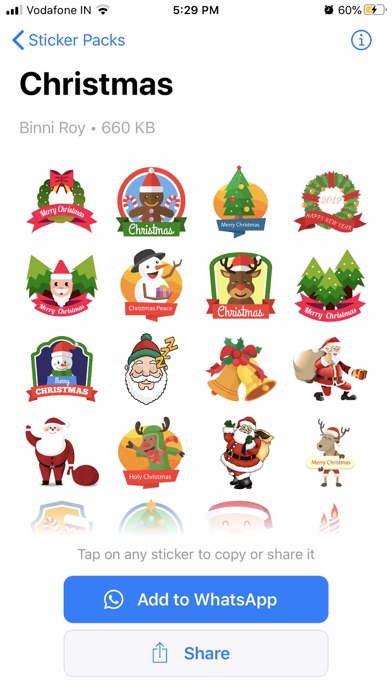 Screenshot #2 pour Christmas Stickers -WAStickers