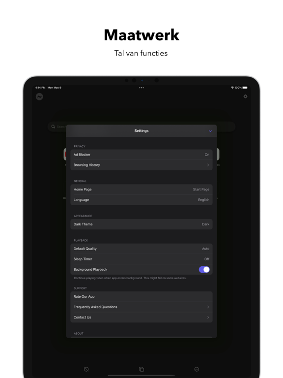 Video Lite iPad app afbeelding 6