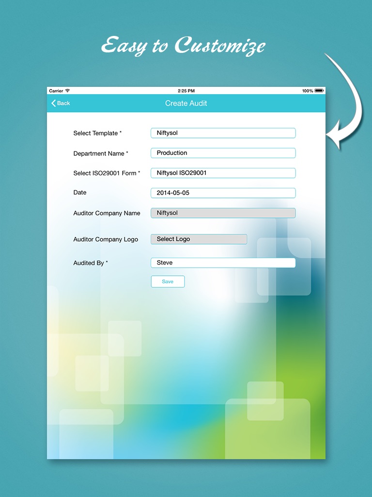 Nifty ISO 29001 Audit screenshot 3