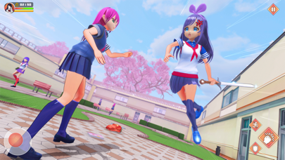 Anime School Girl Love Life 3D screenshot 2