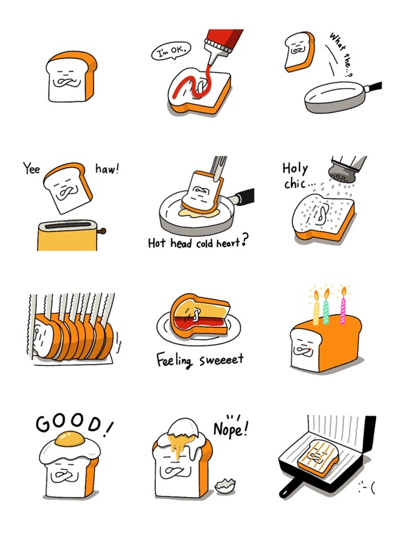 Chicbbang iPad screenshot 1 - Stickers app