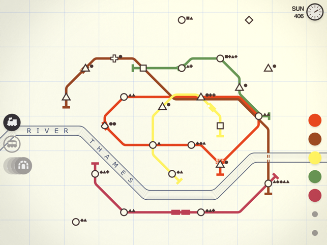 Zrzut ekranu Mini Metro